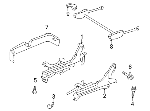 2005 Dodge Stratus Tracks & Components Diagram