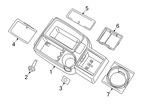 2011 Ram Dakota Console Diagram 2 - Thumbnail
