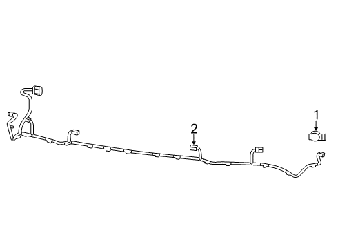 2018 Dodge Durango Electrical Components - Front Bumper Diagram