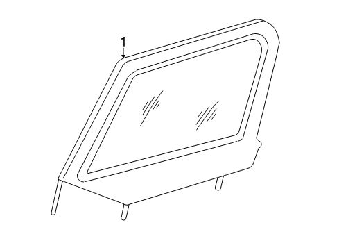 2003 Jeep Wrangler Glass - Door Diagram
