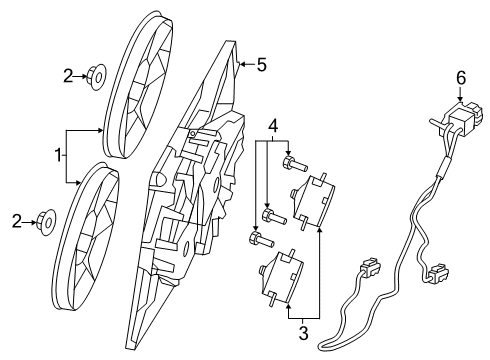 2022 Dodge Charger Cooling System, Radiator, Water Pump, Cooling Fan Diagram 3 - Thumbnail