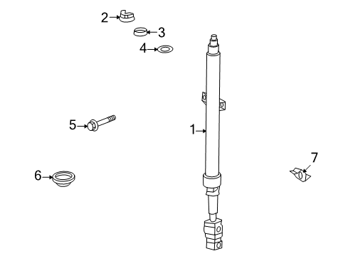 2005 Dodge Sprinter 3500 Steering Column & Wheel, Steering Gear & Linkage Diagram 2 - Thumbnail