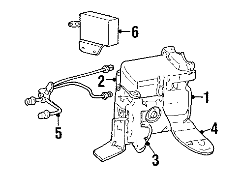 2001 Dodge Ram 2500 Anti-Lock Brakes Diagram