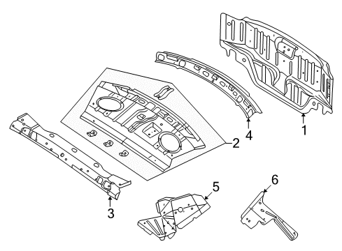 2002 Chrysler Sebring Rear Body Diagram 3 - Thumbnail