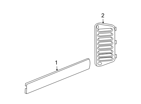 2009 Jeep Wrangler Interior Trim - Tail Gate Diagram