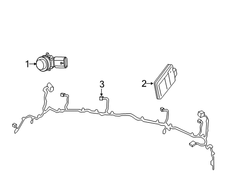 2020 Chrysler Voyager Electrical Components - Rear Bumper Diagram
