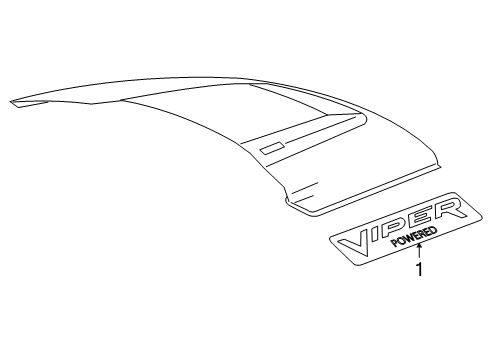2006 Dodge Ram 1500 Exterior Trim - Hood Diagram