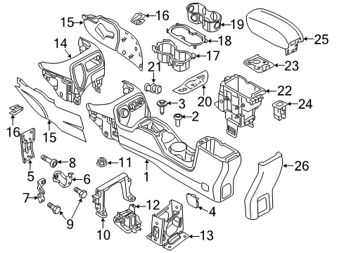 2019 Jeep Renegade Console Diagram