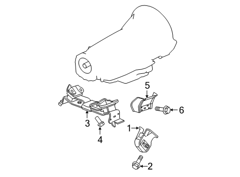 2007 Jeep Grand Cherokee Engine & Trans Mounting Diagram 6 - Thumbnail
