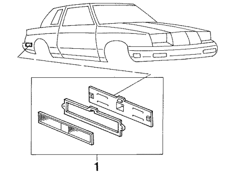 1986 Dodge 600 Side Marker Lamps Diagram