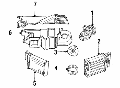 1986 Chrysler Town & Country Air Conditioner Diagram