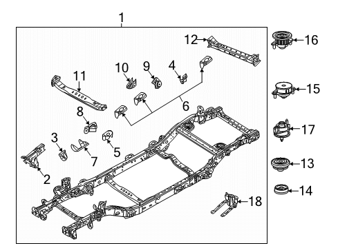 2025 Jeep Wrangler Frame & Components Diagram