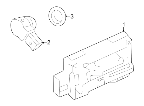 2025 Jeep Grand Cherokee Electrical Components - Rear Bumper Diagram
