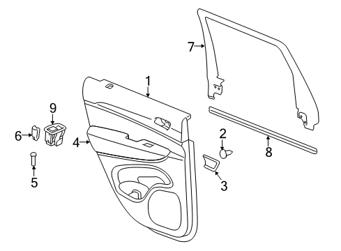 2011 Jeep Grand Cherokee Rear Door Diagram
