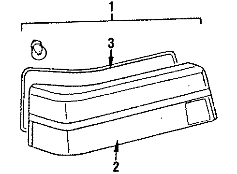 1987 Dodge Colt Tail Lamps Diagram