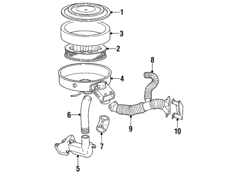 1992 Dodge B250 Air Intake Diagram