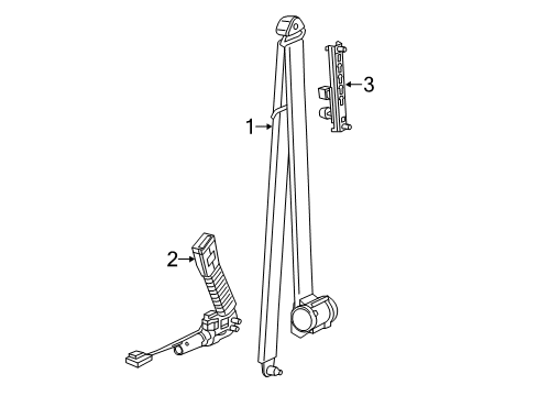 2019 Ram ProMaster 1500 Seat Belt Diagram