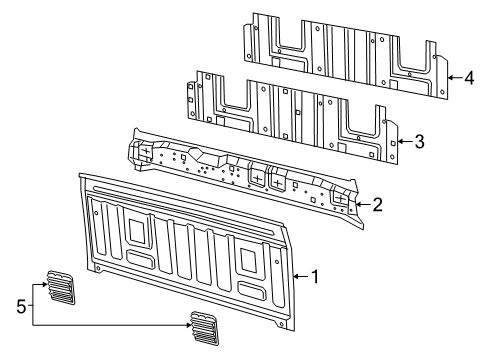 2022 Ram 2500 Back Panel Diagram