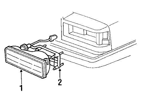 1990 Chrysler New Yorker Headlamps, Electrical Diagram 1 - Thumbnail