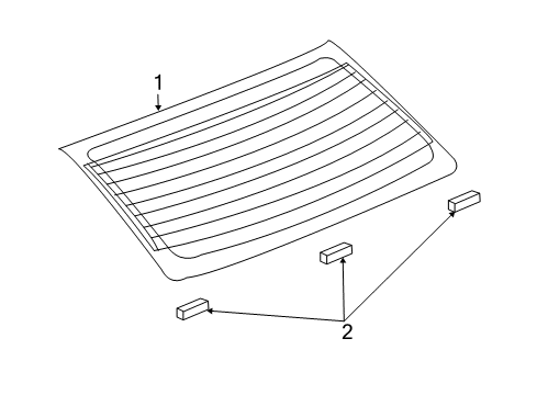 2008 Dodge Avenger Back Glass Diagram