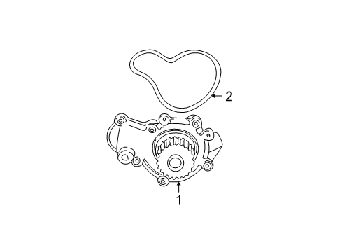 2003 Chrysler Sebring Water Pump Diagram