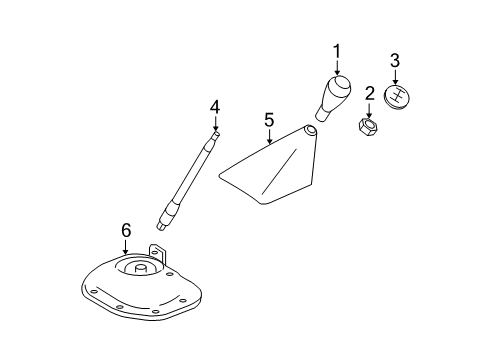 2008 Dodge Ram 1500 Shifter Trim Diagram