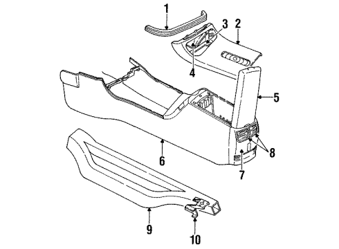 1997 Dodge Intrepid Center Console Diagram