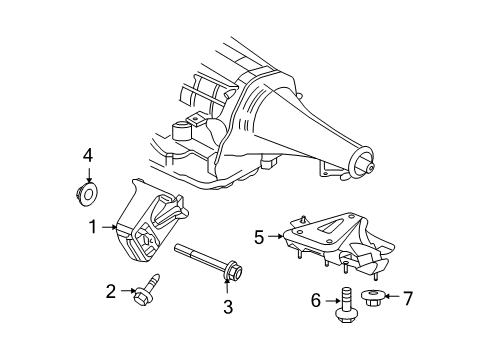 2011 Ram 1500 Engine & Trans Mounting Diagram