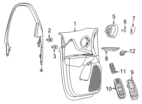 2015 Jeep Cherokee Front Door Diagram