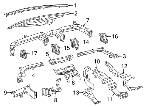 2022 Ram 3500 Ducts Diagram