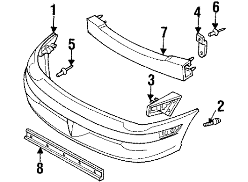 1997 Dodge Neon Front Bumper Diagram