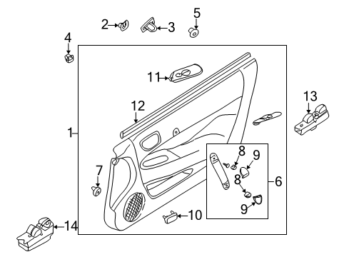 2001 Chrysler Sebring Front Door Diagram