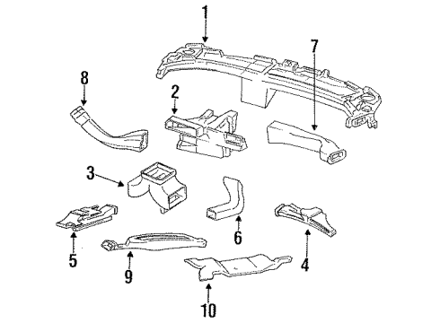 1995 Dodge Intrepid Ducts Diagram