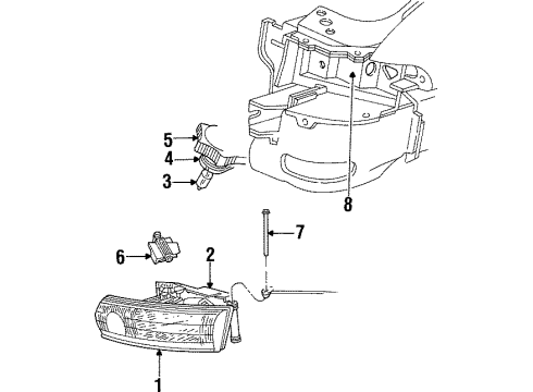 1997 Chrysler Concorde Bulbs Diagram