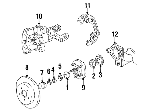 1990 Chrysler TC Maserati Rear Brakes Diagram