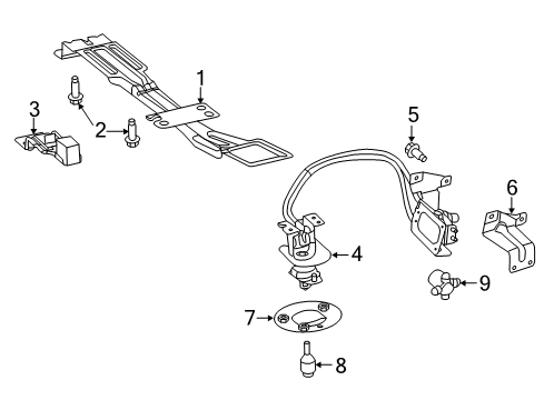 2021 Ram ProMaster 2500 Spare Tire Carrier Diagram 1 - Thumbnail