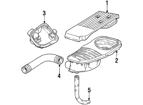 1988 Dodge Daytona Air Intake Diagram 1 - Thumbnail