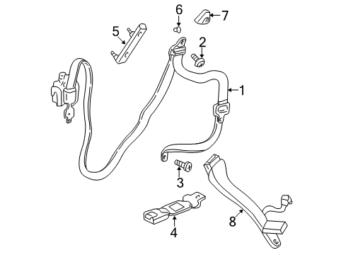 2005 Dodge Stratus Front Seat Belts Diagram