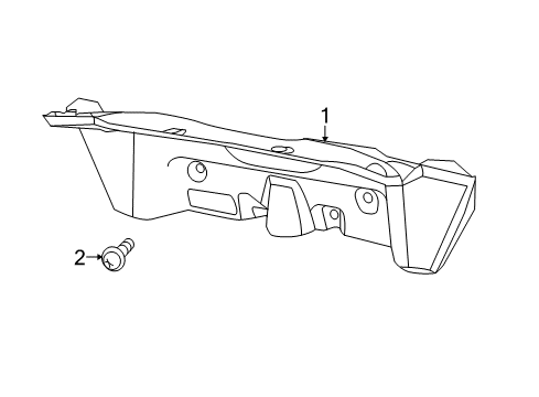 2011 Chrysler 200 Interior Trim - Trunk Lid Diagram