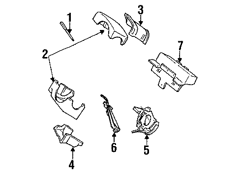 1993 Dodge Shadow Ignition Lock, Electrical Diagram 1 - Thumbnail