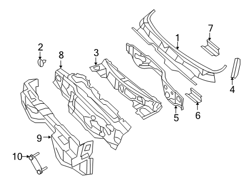2010 Dodge Ram 2500 Cab Cowl Diagram 2 - Thumbnail
