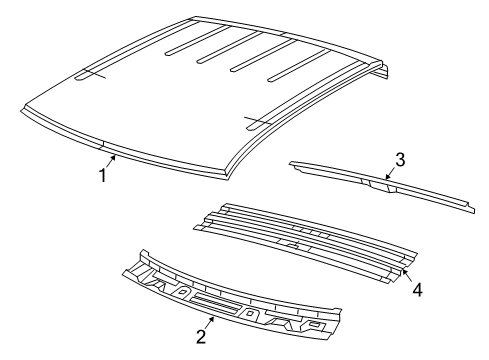 2024 Ram 1500 Classic Roof & Components Diagram