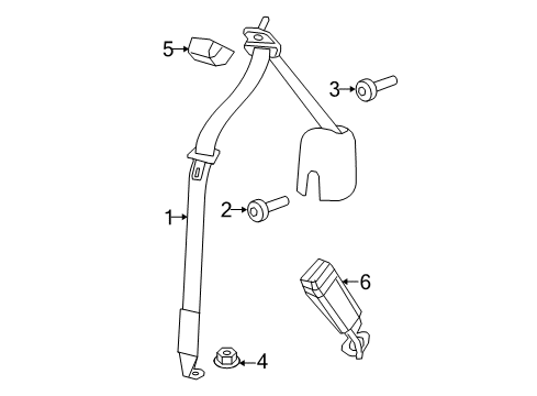2025 Jeep Wrangler Seat Belt Diagram