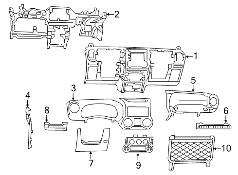 2016 Jeep Wrangler Instrument Panel Diagram