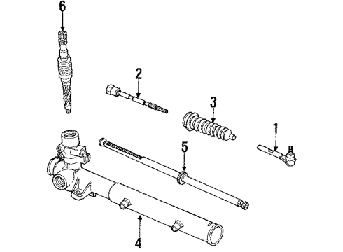 1989 Dodge Caravan P/S Pump & Hoses, Steering Column, Steering Gear & Linkage, Steering Wheel Diagram