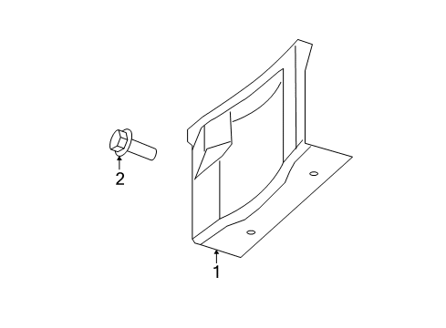 2011 Chrysler 200 Splash Shields Diagram