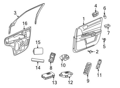 2010 Chrysler 300 Mirrors Diagram