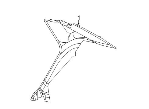 2013 Dodge Dart Interior Trim - Quarter Panels Diagram