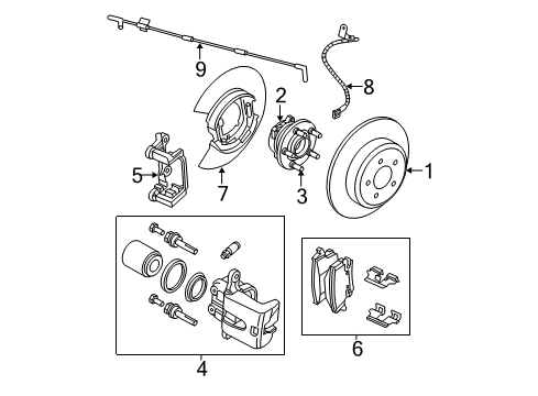 2006 Dodge Magnum Brake Components Diagram