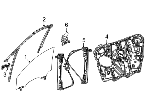 2024 Jeep Grand Cherokee L Front Door Diagram